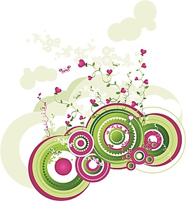 印花碎花矢量素材