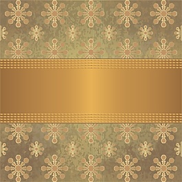 黄色印花图案矢量素材