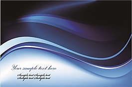 蓝色立体图案矢量素材