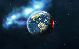 大气科幻宇宙背景