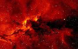 大气红色宇宙背景