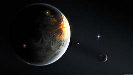 奇幻宇宙星球唯美星空背景