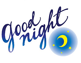 good night特殊字体图片