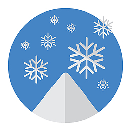 网页u冬季雪花icon图标