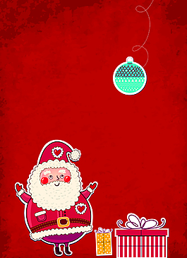 矢量卡通手绘节日礼物盒背景