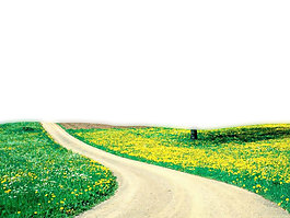 春季郊外png元素素材