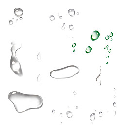 透明晶莹水珠png元素素材