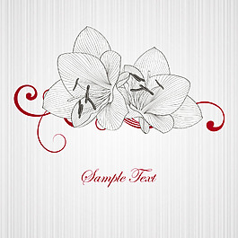 欧式复古简笔画矢量装饰图案素材