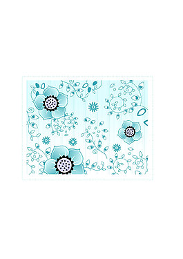 唯美清新兰花矢量装饰图案素材