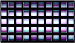 亮彩正方形窗格视频素材