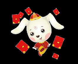 可爱狗狗元素