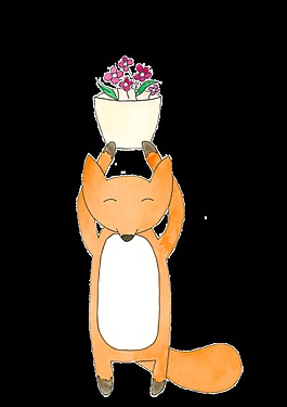 卡通狐狸透明素材