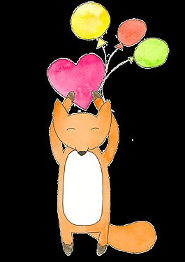 卡通狐狸透明素材