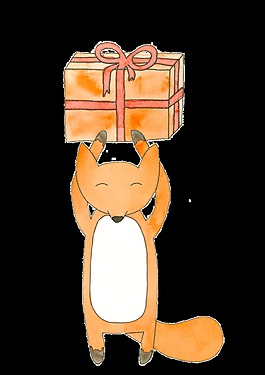 卡通狐狸透明素材