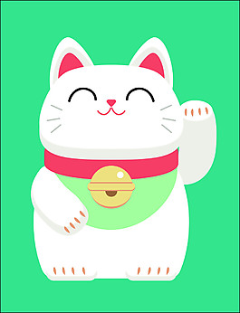 可爱招财猫矢量图CDR