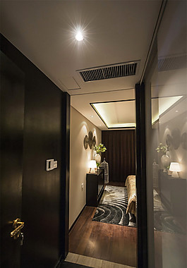 中式室内大门装修效果图