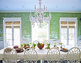 130平米欧式餐厅墙装饰效果图