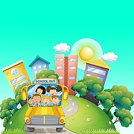 卡通手绘儿童人物插画