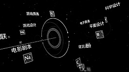 科技分子微粒揭示开场ae模版