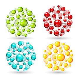 卡通化学分子实验