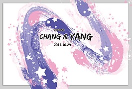 粉紫色广告背景