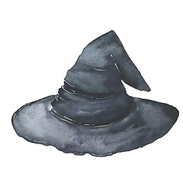 巫师帽动漫图片绘画图片