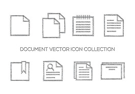 简洁文档图标集合