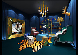 现代时尚家庭影院沙发装修实景图