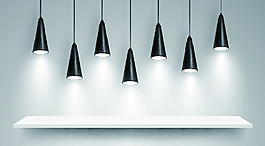 吊灯装饰矢量素材