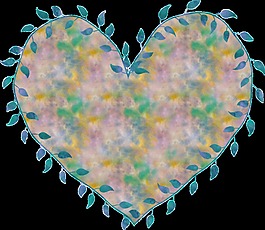 爱心边框卡通透明素材