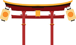 古风建筑门头png元素素材