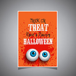 卡通漫画风格的万圣节背景