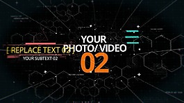 科技感信号损坏视差图片展示