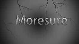 moresure闪电艺术字