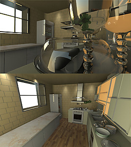 kitchen厨房效果图