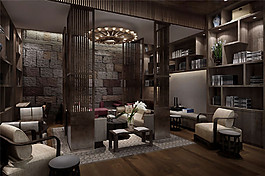 个性化酒店餐厅装修效果图