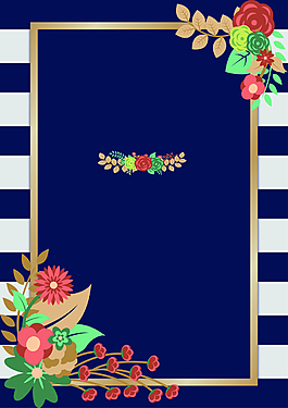 文艺花卉背景素材