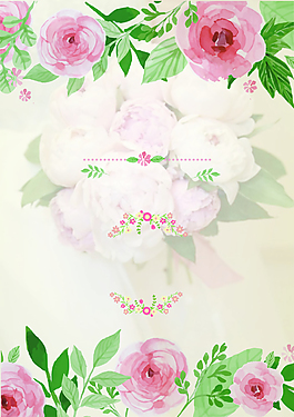 文艺花朵背景素材