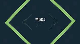 几何方块形状片头LOGO演绎