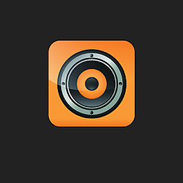 橙色相机卡通矢量素材