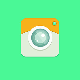 创意相机图标卡通矢量素材