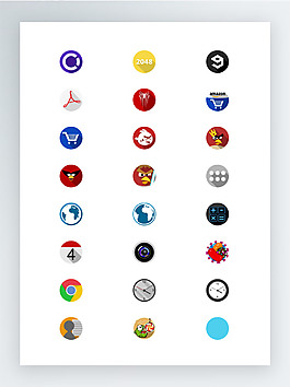 扁平化Android应用图标集