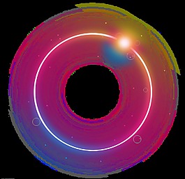 发光圆圈png元素素材