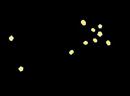 黄色圆点png元素素材