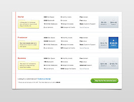 价目表设计PSD源文件