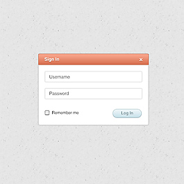 用户登录界面UI素材