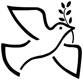 和平鸽橄榄枝免抠png透明素材卡通和平鸽元素和平鸽剪影鸽子1免费可