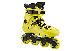 黄色漂亮溜冰鞋免抠png透明素材