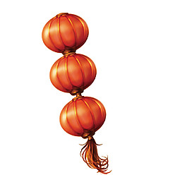 手绘简约灯笼图案元素