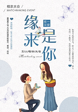 缘来是你相亲海报